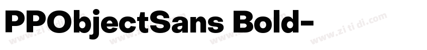 PPObjectSans Bold字体转换